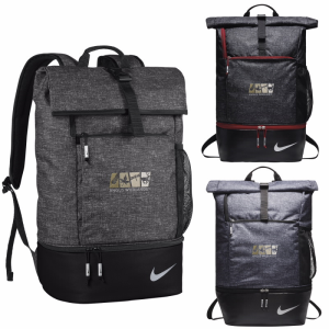 black nike sports backpack
